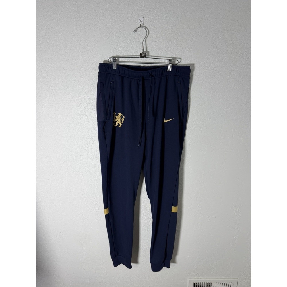 Nike Chelsea FC‎ Strike Slim Fit Soccer Pants Blue Dri Fit Men's Size Large